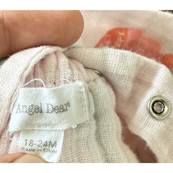 Angel Dear Ice Cream Print Cotton Muslin Bubble Romper Size 18-24mo Beach Summer - Picture 8 of 10